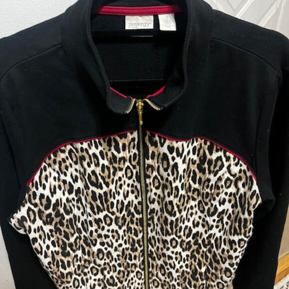 sold Chico's Zenergy Leopard zip up jacket - Active Wear - Picture 2 of 10